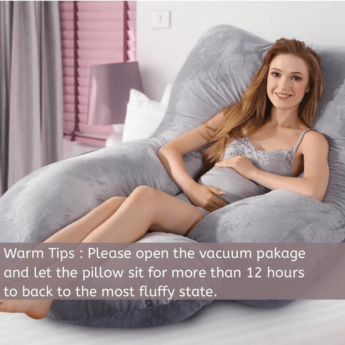 HychYAYA 60 Inch Full Body Pregnancy Pillows for Sleeping Cooling Pregnancy Pillow,U Shaped Pregnancy Body