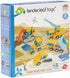 3+ Tender Leaf Toys - Construction Site - Four Heavy Vehicles with Crane Truck, Road Roller, Dump Truck and Front