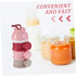 SUPVOX Portable Three Layer Milk Powder Dispenser Travel Friendly Formula Storage Container Airtight Seal Keeps Formula