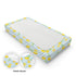 KuphiL10C Summer Girls-16x32 Lemon Leaves Stripes Pattern Baby Changing Pad Cover, Unisex Fruits Nursery Diaper