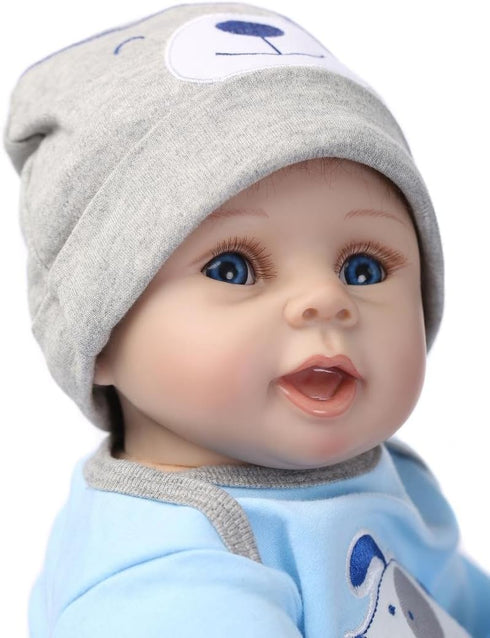 MAIHAO 22inch Reborn Dolls, Silicone Baby Boy and Girl Realistic Babies, Cheap Lifelike Newborn Toddler for Kids, Open