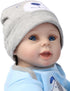 MAIHAO 22inch Reborn Dolls, Silicone Baby Boy and Girl Realistic Babies, Cheap Lifelike Newborn Toddler for Kids, Open