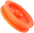 EUDAX 100 Pcs 2mm Hole Orange Plastic Belt Pulley for DIY RC Toy Car and Airplane