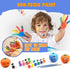Paint Your Own Squishy Pumpkin, 6 Pack - Slow Rising with Decorating Stickers for Kids Crafts Halloween Thanksgiving