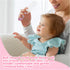 Little Angel Sets, Baby Hair Brush and Comb New Born Baby Hair Brushes, Perfect Baby Registry Gift for Newborns(Pink)