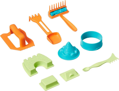 11 3lbs 3 Amazon Basics Piece Moldable Sensory Sand Toy Kit with Castle Molds and Tools, Blue Color, for Kids Ages