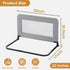 Toddler Bed Guard Rail for Baby - Sturdy Metal Safety Rail for Twin, Crib, Queen, Bunk, Full Side Beds - Kids Guardrail