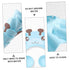 2pcs Baby Shower Cap, Toddler Bath Visor, Silicone Shampoo Cap, Hair Washing Hat for Kids, Baby Bath Cap (Blue + Red)