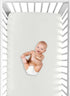 Sweet Jojo Designs Solid Ivory Girl Baby Fitted Crib Sheet Infant Newborn Nursery Toddler Bed Room Standard Mattress
