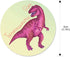 Zonon 10 Pcs Dinosaur Potty Training Stickers, Reusable Color Changing Pee Targets for Kid Training