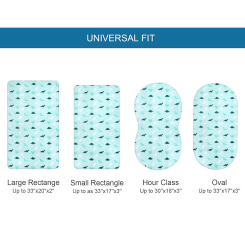 2 Pack, Bassinet Sheet, Bassinet Sheets Ultra Soft Bassinet Sheets for Baby Boys or Girls Universal Fit for Rectangle