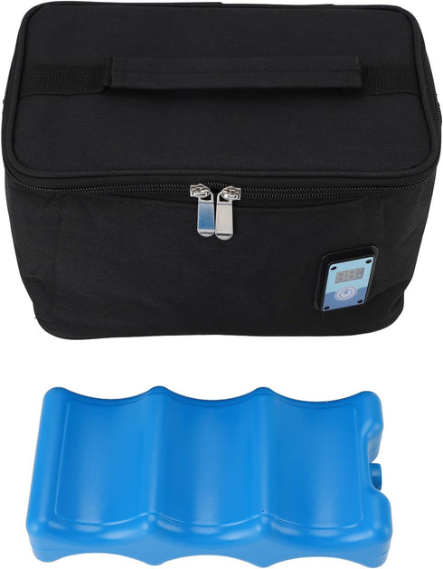 Portable Breastmilk Cooler Bag, Digital Temperature Display, Large Capacity Storage, Oxford Cloth