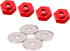 4PCS Aluminum Alloy 12mm Turn 17mm Metal Wheel Rim Hex Adapter for Traxxas Axial RC4WD HPI Himoto