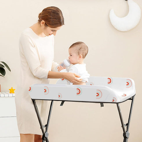 Rainbow Changing Pad Cover 2 Pack, 32”x17”x5.5” for Standard Baby Changing Pads, Universal Microfiber Soft Sheets