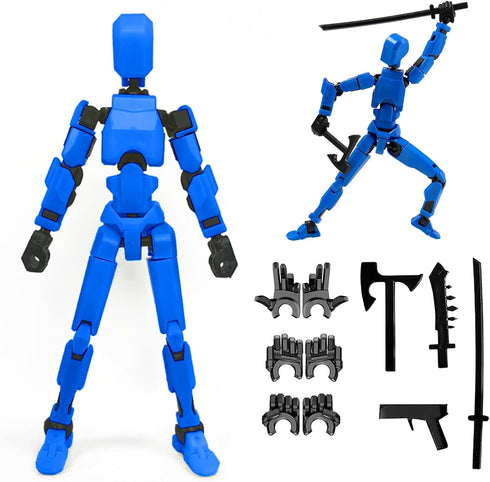 Dumwick Titan13 Dummy Robot 13,3D Printed Multi-Jointed Movable Robot Action Figure,Nova 13 Figure