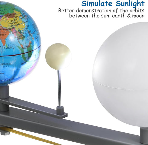 TOYANDONA Sun Earth Moon Orbital Model Solar System Project Kit for Kids Educational