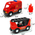 DSHMIXIA Set Set 3-5 Sets 3-4-7 Magnetic Trains Cars Wooden Train Track Accessories Fire Truck Train for Toddlers