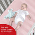 4 Pack, Set, Crib Sheets for Girls Fitted Crib Sheets for Standard Size Crib and Toddler Mattresses, Soft