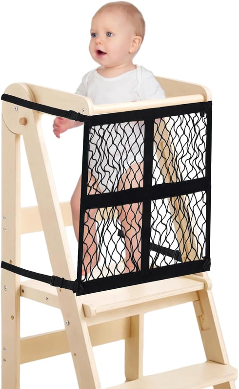 Rainmae Toddler Learning Tower Safety Net, Safety Net Guard for Toddlers Tower,