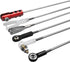 uxcell M3x150mm Pushrod Connector Stainless Steel Linkage for RC Boat, Car, Airplane, Helicopter, 5pcs