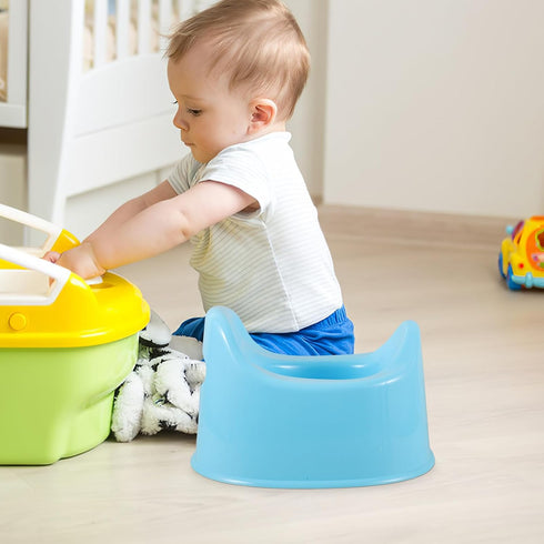Potty Training Toilet for Boys and Portable Toilet Seat with Thickened Plastic Bowl Includes Small Potty Brush Suitable