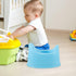 Potty Training Toilet for Boys and Portable Toilet Seat with Thickened Plastic Bowl Includes Small Potty Brush Suitable