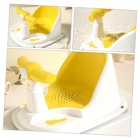 Setup Bath Seat Antislip Bathtub Chair for Newborns Safe Stable Support Construction Easy Bathing Aid