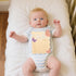 Lyreh Baby Announcement Sign, Rectangle Wooden Hello World Baby Sign with Flower and Butterfly Patterns Cute Delicate