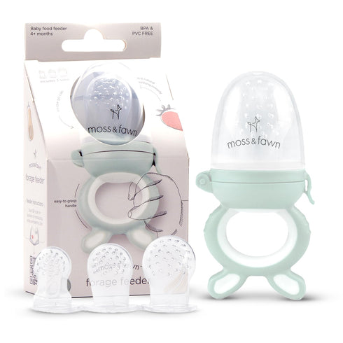 Forage Feeder, Soothing Silicone Frozen Baby Food Teething Toy, BPA, PVC & Phthalate Free - Fern