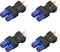 Yowoo 4 Pcs EC3 Female Connector Plug Adapter to T Male Plug for RC Lipo Battery