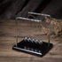 Z-Shape Newton's Cradle Balance Ball, Classic Wood Base, Metal Pendulum Balls Physics Science Ornament