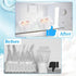 GRETJOB 16 7.48 5.11 0.67 (16 Pcs Clear Flat Breast Milk Freezer Storage Organizer, Space Saving Breastmilk Freezer