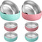 Oariips 6 Pack Stainless Steel Kids Bowls, Baby Bowls with Removable Silicone Shell,