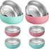Oariips 6 Pack Stainless Steel Kids Bowls, Baby Bowls with Removable Silicone Shell,