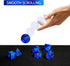 LUCKY-M Cat Eye DND Dice Sets, Blue Gemstone Dice for Dungeons and Dragons, RPG Dice Gift for Men (CE-Blue)