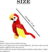 Parrot Stuffed Animal Plush Bird, 10.6 inch, Red, Stuffed Toy for Girls and Boys