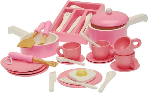 Constructive Playthings Kitchen Accessory Set - Pink