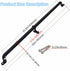2 Playground Safety Handles, Glow-in-The-Dark Non-Slip Handle for Swing Set Ladder, Large, Black