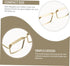 10 Pcs Classic Round Glasses Frame for Dolls, Steel Golden Metal Doll Toy Accessories