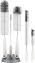 MR.SIGA 5 Pack Bottle Brush Cleaning Set with Storage Holder, Cleaning Brushes