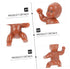 30pcs Baby Full Moon Mini Baby Dolls for Newborns Small Plastic Baby Figurines