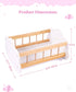 12-16 Inches BABESIDE Wooden Baby Dolls Bed for Doll, Rocking Babys Doll Crib, Sleep Bed, Baby Dolls Accessories