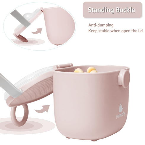 8.8OZ, 0.55LB, 250g,500ml Termichy Baby Formula Dispenser, Portable Milk Powder Dispenser Container with Carry Handle