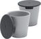 BIBS Cup Set for Baby or Toddler - 2-Pack, Non-Slip, Dishwasher Friendly, Made in Denmark (Cloud/Petrol)
