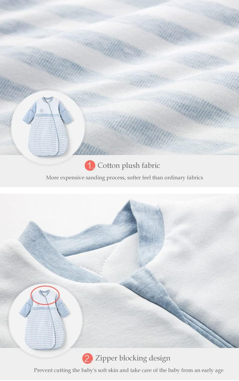 Cozy Detachable Sleeve Kids Wearable Blanket - Sleeping Bag