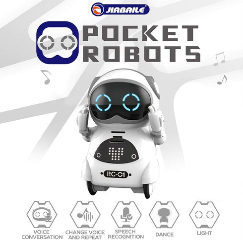 GoolRC 939A Pocket Robot, Talking Interactive Mini Robot with Voice Recognition & Singing