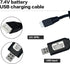 BaiWeiDun 7.4V XH-3Pin 7.4V USB Charger Cable with Plug Universal Compatible RC Car RC Plane RC Tank RC Boat and Other