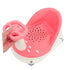 Toyvian Suction Cups Bath Seat Comfortable Non Slip Bath Chair with Quick Drainage System Portable Design for Home
