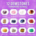 12-Pack Gem Digging Kit for Kids - Educational STEM Crystal and Mineral Excavation Science Toys
