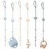 6pcs Baby Toy Straps, Silicone High Chair Accessories, Toddler Bottle Clips for Car Seat Travel